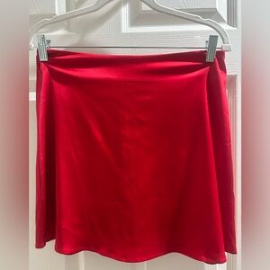Vibrant Red Skirt